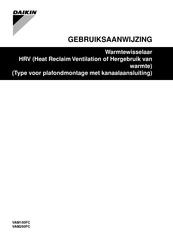 Daikin VAM150FC Gebruiksaanwijzing