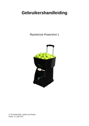Racketclub Powershot 1 Gebruikershandleiding
