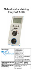 Nieaf Instruments EazyPAT 3140 Gebruikershandleiding