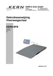 KERN and SOHN BFB 3T1M Gebruiksaanwijzing