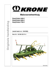 Krone EasyCollect 450-2 Handleiding