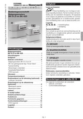 Honeywell BK-G10 Bedieningsvoorschrift