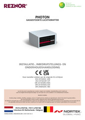 Reznor PHOTON 70 Installatie- En Onderhoudshandleiding