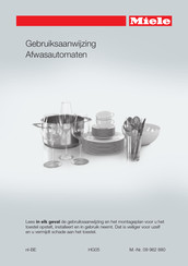 Miele G 6510 Gebruiksaanwijzing