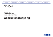 Denon DHT-S416 Gebruiksaanwijzing