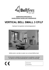 Bellfires Vertical Bell Small 3 CF Gebruiksaanwijzing En Handleiding Dagelijks Onderhoud