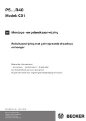 Backer R12-17-C01 Montage- En Gebruiksaanwijzing