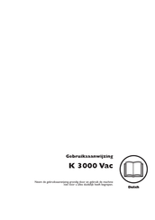 Husqvarna K 3000 Vac Gebruiksaanwijzing