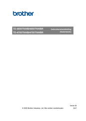 Brother TD-4650TNWB Gebruikershandleiding