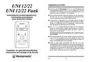 Vestamatic UNI 12/22 Funk Installatie- En Gebruikershandleiding