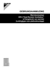 Daikin VAM1500FC Gebruiksaanwijzing