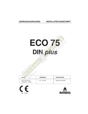 barbas ECO 75 Gebruiksaanwijzing