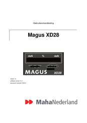 MAHA Magus XD28 Gebruikershandleiding
