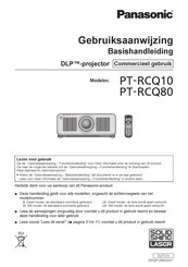 Panasonic PT-RCQ10 Gebruiksaanwijzing