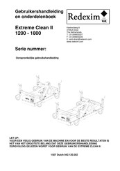 Redexim Extreme Clean II 1200 Gebruikershandleiding