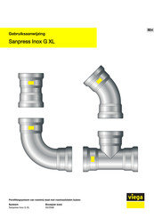 Viega Sanpress Inox G XL Gebruiksaanwijzing