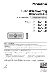 Panasonic PT-RZ690 Gebruiksaanwijzing