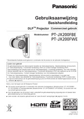 Panasonic PT-JX200FBE Gebruiksaanwijzing