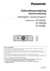 Panasonic PT-FW530 Gebruiksaanwijzing