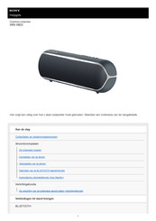 Sony SRS-XB22 Gebruikershandleiding
