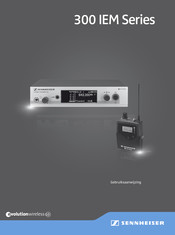Sennheiser EK 300 IEM G3 Gebruiksaanwijzing