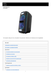 Sony GTK-XB72 Gebruikshandleiding