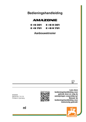 Amazone E+S H 751 Bedieningshandleiding