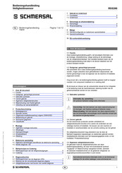 schmersal RSS260 Bedieningshandleiding
