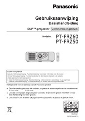Panasonic PT-FRZ60 Gebruiksaanwijzing