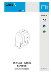CAME BX704AGS Installatiehandleiding