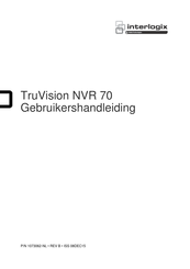 Interlogix TruVision NVR 70 Gebruikershandleiding