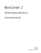 Bang & Olufsen BeoCenter 2 Bedieningshandleiding