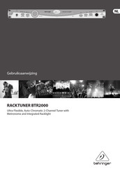 Behringer RACKTUNER BTR2000 Gebruiksaanwijzing