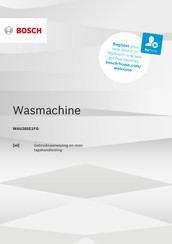 Bosch WAU28SE1FG Gebruiksaanwijzing En Montagehandleiding