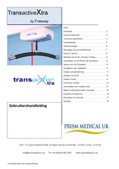 Prism Medical UK FREEWAY TransactiveXtra Gebruikershandleiding