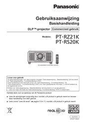 Panasonic PT-RZ21K Gebruiksaanwijzing
