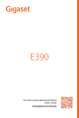 Gigaset E390 Gebruiksaanwijzing