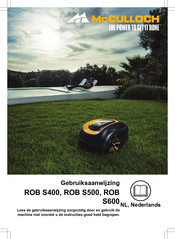 McCulloch ROB S400 Gebruiksaanwijzing