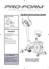 Pro-Form PFIVEX86013.0 Gebruiksaanwijzing