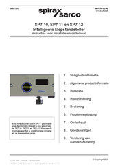 Spirax Sarco SP7-10 Instructies Voor Installatie, Gebruik En Onderhoud