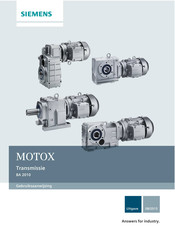 Siemens MOTOX BA 2010 Bedieningshandleiding
