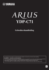 Yamaha ARIUS YDP-C71 Gebruikershandleiding