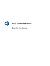 HP Z800 Gebruikershandleiding