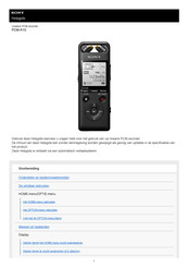 Sony PCM-A10 Helpgids