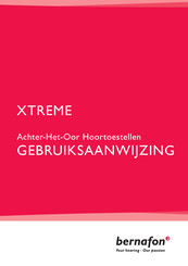 Bernafon XTREME 120 Gebruiksaanwijzing