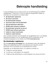 Dymo LabelManager 500TS Handleiding