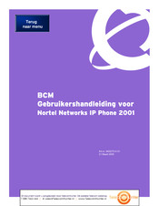 TelecomHunter BCM 2001 Handleiding