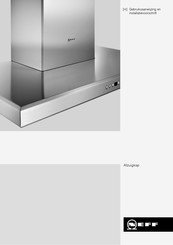 NEFF 930911 Gebruiksaanwijzing En Installatievoorschrift