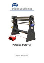 nosstec Platenrondwals 4135 Gebruiksaanwijzing