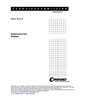 Conrad 86 20 23 Gebruiksaanwijzing